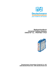 DEUTSCHMANN AUTOMATION UNIGATE CL PROFINET 1Port Bedienerhandbuch