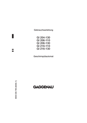 Gaggenau GI 204 130 Gebrauchsanleitung