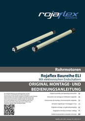 Rojaflex ELI-Serie Original Montage- Und Bedienungsanleitung