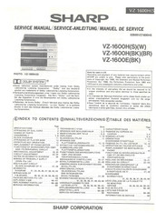 Sharp VZ-1600HBR Serviceanleitung