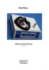 Data Input Nutribox Gebrauchsanleitung