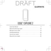 Garmin Edge Explore 2 Schnellstartanleitung
