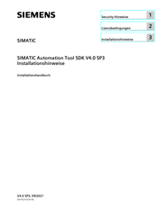 Siemens SIMATIC SDK V4.0 SP3 Installationshandbuch
