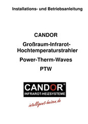 CANDOR Power-Therm-Waves PTW Installation Und Betriebsanleitung