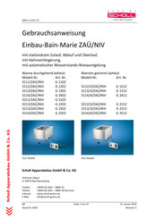 Scholl 3113/ZAU/NIV Gebrauchsanweisung