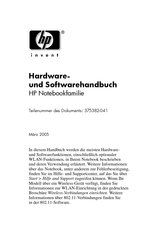 HP PAVILION ZV6004EA Hardware- Und Softwarehandbuch