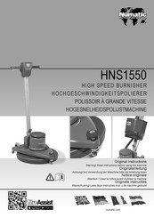 Numatic HNS 1550 Originalanleitung