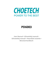 Choetech PD6003 Benutzerhandbuch