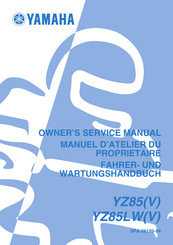 Yamaha YZ85LWV 2005 Fahrer- Und Wartungshandbuch