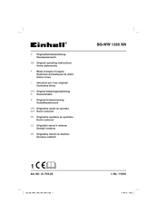 EINHELL BG-WW 1355 NN Originalbetriebsanleitung