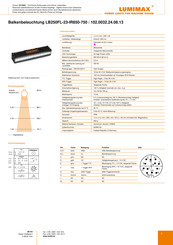 Lumimax LB250FL-23-IR850-750 Kurzanleitung