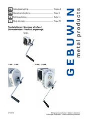 GEBUWIN TL1000 Serie Betriebsanleitung