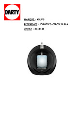 Krups Nescafe Dolce Gusto YY2003FD Bedienungsanleitung