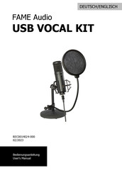 Fame Audio USB VOCAL KIT Bedienungsanleitung