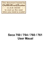 Seca 761 Bedienungsanleitung