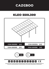 CAZEBOO KLEO 550L300 Montageanleitung