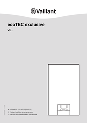Vaillant ecoTEC exclusive VC 20CS/1-7 I Montageanweisung