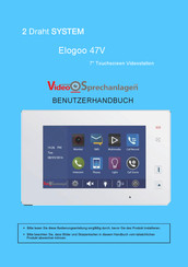 Videosprechanlagen Elogoo 47V Benutzerhandbuch