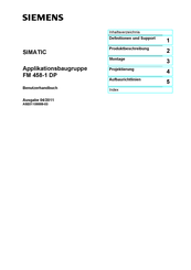 Siemens SIMATIC FM 458-1 DP Benutzerhandbuch