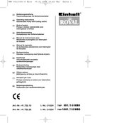Einhell Royal TMP 1001/1-S NIRO Bedienungsanleitung