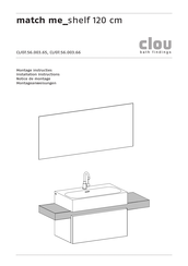 Clou match me_shelf 40 cm Montageanleitung