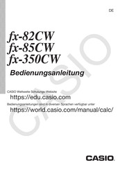 Casio fx-82CW Bedienungsanleitung