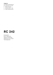 Gaggenau RC 242 Gebrauchsanleitung