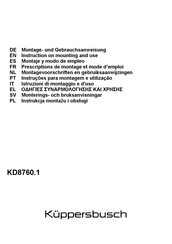 Küppersbusch KD8760.1 Montage- Und Gebrauchsanweisungen