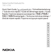 Nokia Comfort Earbuds Pro Schnellstartanleitung