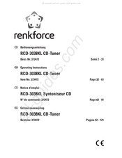 Renkforce RCD-3038KL Bedienungsanleitung