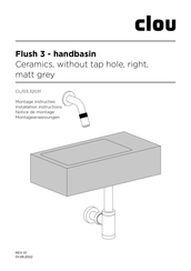 Clou Flush 3 - handbasin Montageanleitung