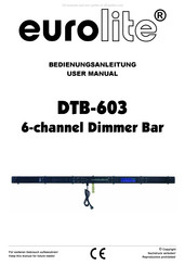 EuroLite DTB-603 Originalbetriebsanleitung
