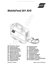 ESAB MobileFeed 201 AVS Bedienungsanweisung