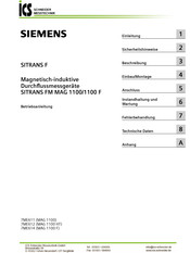 Siemens SITRANS MAG 1100 F Betriebsanleitung