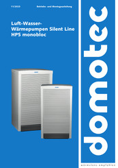 Domotec Silent Line HPS monobloc Betriebs- Und Montageanleitung