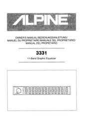 Alpine 3331 Bedienungsanleitung