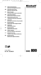 EINHELL BMS 800 Gebrauchsanweisung