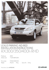 Lexus RX350 RHD Installationsanleitung