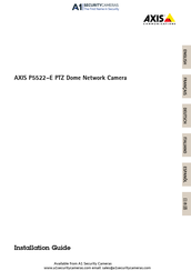 Axis Communications P5522-E Installationsanleitung