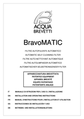 Acqua Brevetti BravoMATIC Betriebs Und Installationsanleitung