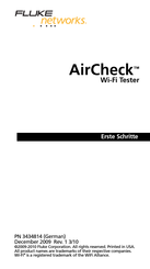 Fluke Networks AirCheck Erste Schritte
