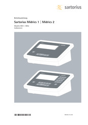 Sartorius Midrics 1 Betriebsanleitung