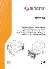 Sincro ED 190 MDC Bedienungs- Und Wartungsanleitung