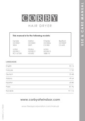 Corby Chester Gebrauchs- Und Pflegeanleitung