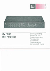 Dual CV 6030 Bedienungsanleitung