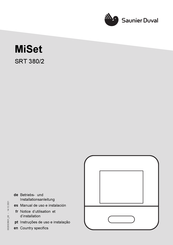 Saunier Duval MiSet SRT 380/2 Installationsanleitung