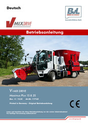 BVL V-MIX DRIVE Maximus Plus 1S Betriebsanleitung