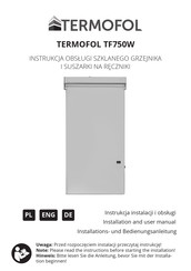 TERMOFOL TF750W Installations- Und Bedienungsanleitung