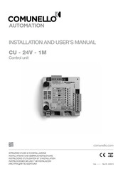 Comunello Automation CU - 24V - 1M Installations- Und Gebrauchsanleitung