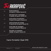 Akrapovic Sound Kit Einbauanleitung